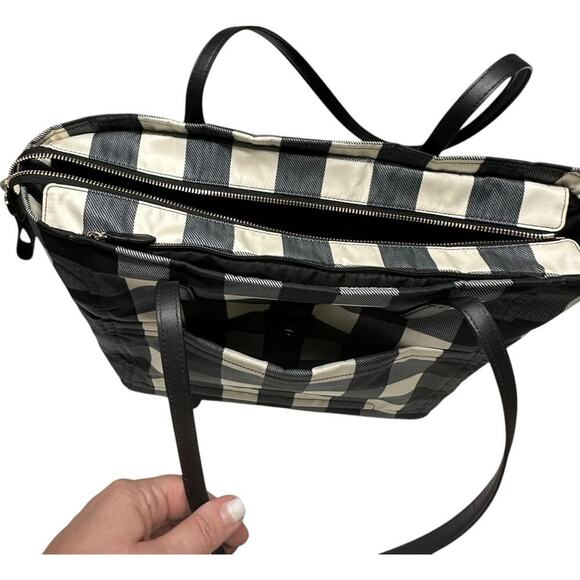 Kate Spade Chelsea Buffalo Plaid Gingham Tote EUC Clean - Picture 12 of 14